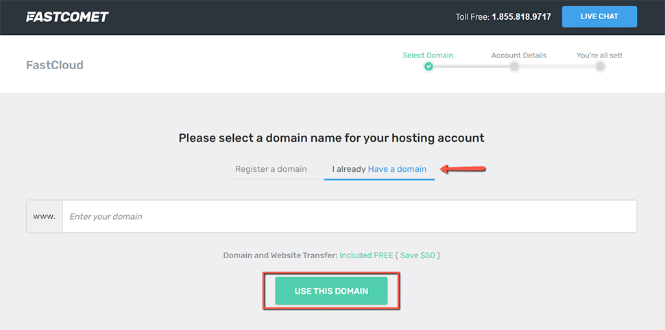 Choose Domain and Use It